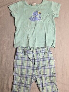 Vintage OshKosh 2000s T Shirt Pants Outfit
